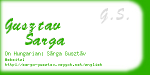 gusztav sarga business card