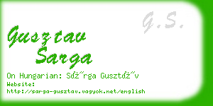 gusztav sarga business card